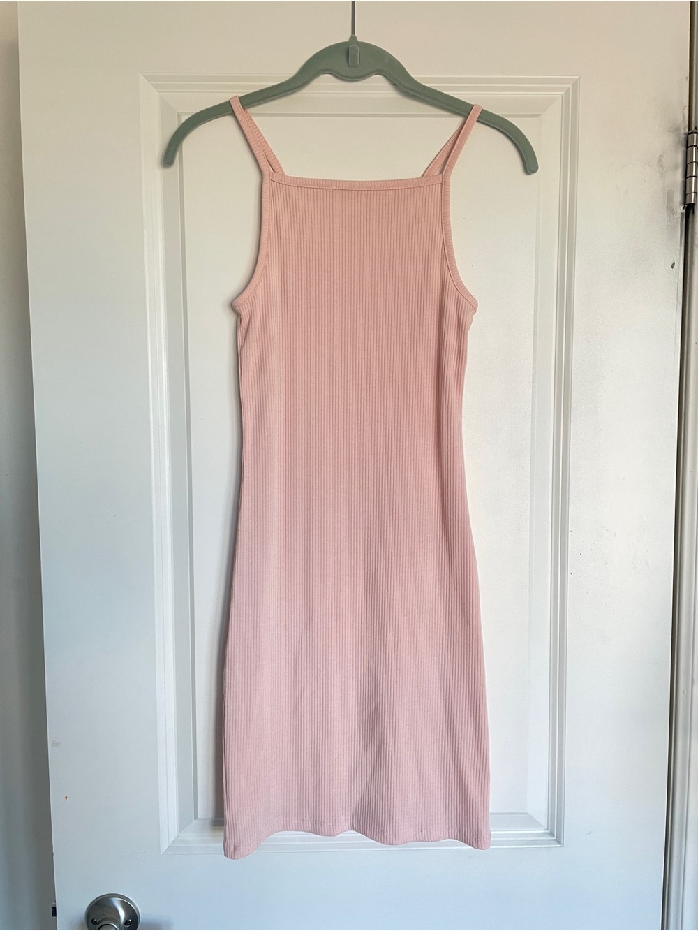Bluenotes Ribbed Spaghetti-Strap Midi Dress - Light Pink